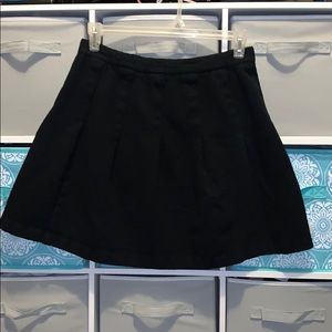 Black Wool Skirt